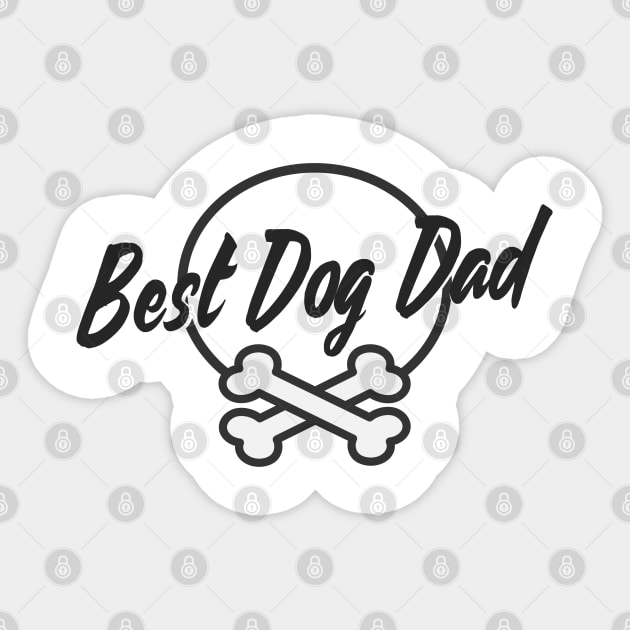 Best Dog Dad Since Ever Puppy Daddy Father Paw Dog Lover Sticker by Kuehni